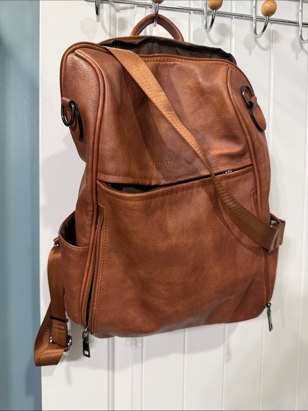 Leather Everyday Backpack - Brown